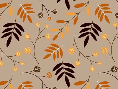 pattern with leaves design floral floral art flower pattern graphic design illustration pattern repeat pattern seamless pattern summer surface pattern textile pattern vector