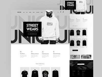 Apparel Store Website in Figma fr free figma template free website template minimal website concept website design