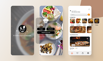 Mobile ui design android app app design app ui design figma food app landing page ui ui ux ui design