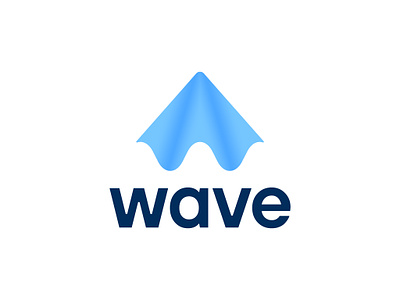 Wave logo concept 2 ( for sale ) abstract app branding evolving flow flowing growth icon logo ocean progress sea technology up w water wave waves waving ww