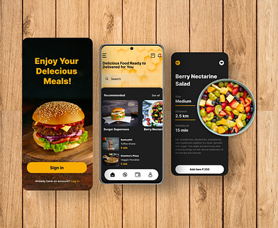 Food Delivery App app applayout branding fooddelivery graphic design illustration mobileapp onlinefooddelivery ui ux vector