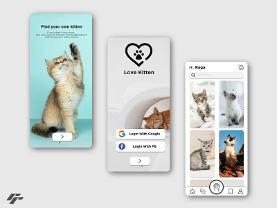 Kitten Pet Shop mobile app adopt apk app cat kitten mobile app mobile design mobile pet shop pet shop pet shop app pet shop mobile design pet shop wireframe petshop petshop mobile ui ux