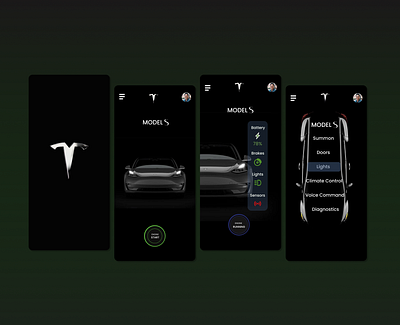 the tesla app concept app design graphic design ui ux