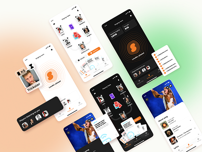 Online Board Game "Sing" — Components app ui board game branding brending card game commercial dark mode design graphic design light mode logo online game shazam ui ui components