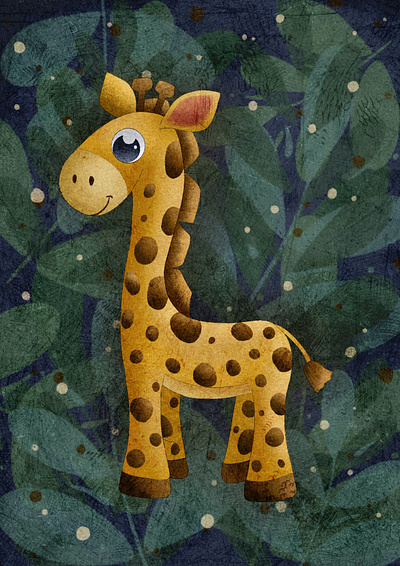 Cute giraffe art illustration illustrator pattern procreate procreate art