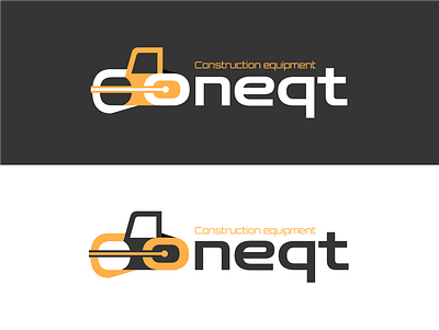 Logo for construction equipment company construction construction equipment design development equipment graphic design illustration logo logotype road roadwork truck