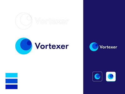 Vortexer - Data Mining Firm Logo design and Branding adobe illustrator branding design graphic design identity design illustration logo logodesign typography vector