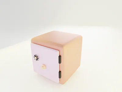Safe-box / 3d Object 3d 3dmodel animation animation3d b3d blender branding cyclesrender design graphic design icons motion graphics render ui