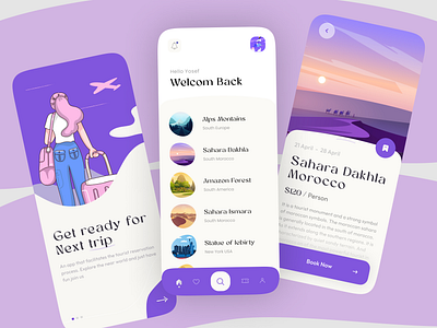 Travel App agency app app design app ui booking app clean design explore travel travel app travel booking travelling trip ui uiux user experience user interface userinterface ux vacation