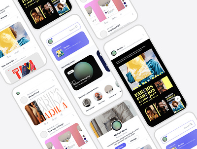 Twitter x Behance app design behance illustration mobile app social media app twitter ui uidesign uiux user experience user interface ux