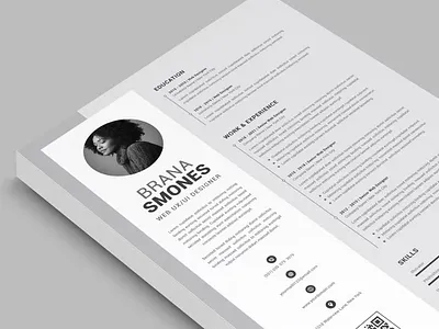 FREE Resume Word Template branding clean clear resume cover letter cv design cv template design doc docx graphic design illustration infographic microsoft modern resume professional resume resume design resume structure resume template structure