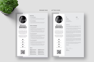 FREE Resume Word Template clean clear resume cover letter cv design cv template design doc docx graphic design illustration infographic microsoft modern resume motion graphics professional resume resume design resume structure resume template structure