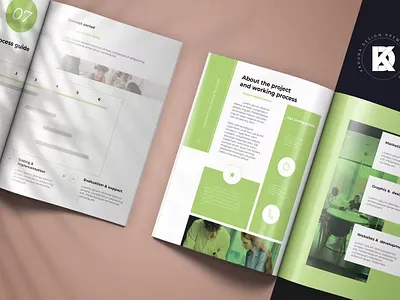 FREE Green Project Proposal agency branding catalog clean design graphic design green project illustration indesign inforgraphic layout letter magazine motion graphics print printable project project proposal proposal template