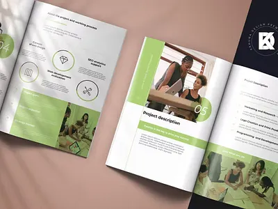 FREE Green Project Proposal agency branding catalog clean design graphic design green project illustration indesign inforgraphic layout letter magazine motion graphics print printable project project proposal proposal template