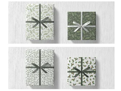 Wrapping Paper Gift - Pattern, Illustration, Branding, Packaging box brand branding concept design gift graphic design illustration logo paper wrap wrapping
