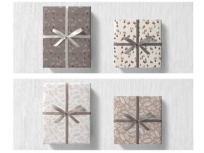 Wrapping Paper Gift - Pattern, Illustration, Branding, Packaging box brand branding concept design gift graphic design illustration logo paper pattern wrap wrapping