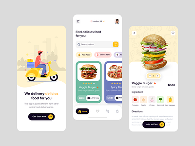 Food Delivery App Concept delivery delivery app delivery service eating fast food food food and drink food app food delivery application food delivery service food design food order food ordering app foodie lunch restaurant restaurant app snacks sushi mobile app uiux