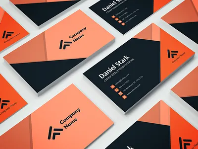 Minimalist Geometric Business Card minimal geometric business card