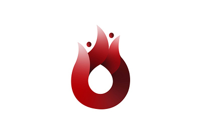 Fire + O branding design graphic design illustration logo vector