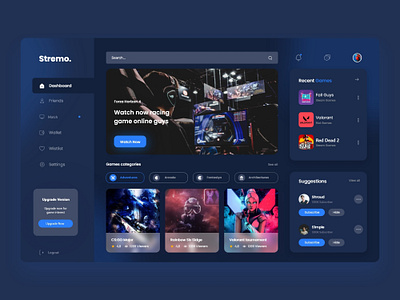Stremo app design graphic design illustration minimal ui ux vector