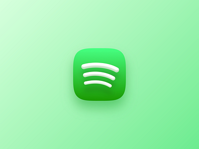 Spotify—macOS Icon Pack 3d app design download get graphic design icon icons logo macos pack replacement spotify ui