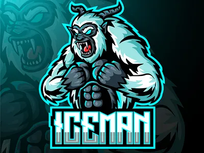 ICEMAN - Mascot Logo cartoon design esports gaming graphic design illustration logo mascot twitch vector
