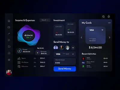 FinTech WebApp User Interface Design appdesign design ui webappdesign webappdesing