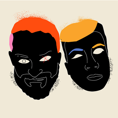 Bros color illustration