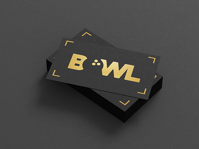 BOWL Luxury Logo 2d black bowl bowling branding business card colorful design gold graphic design illustration logo luxury minimalism mockup negative space simple ui vector