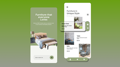 Home furniture mobile app