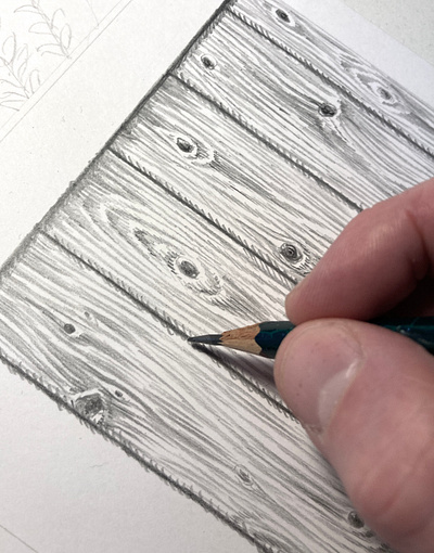 Wooden Planks art artist artwork design drawing hand drawn illustration pencil texture wood