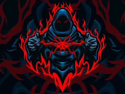 REAPER - Mascot Logo design esports logo esportslogo graphic design logo mascot character mascotlogo