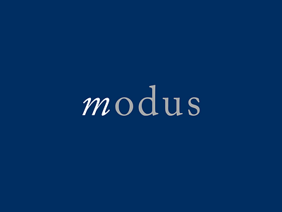 Modus Architecture branding design logo