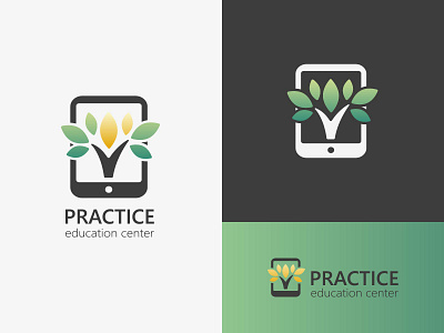 Logo for education center branding design education education center graphic design illustration logo practice studies vector