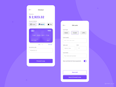 Credit Card Checkout - Day 2 card card design card mobile checkout chilsri credit credit card creditcard debit design figma mobile mobile ui pay payment sketchapp ui ux xd