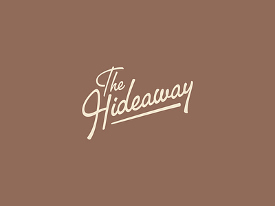 The Hideaway branding design logo
