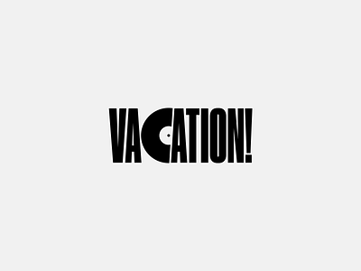 Vacation Vinyl branding design logo