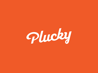 Plucky branding design logo