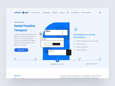 Portal Tempora - LARHUD Ibict education ibict larhud timeline ui web website