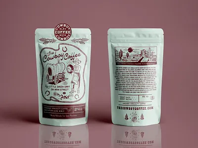 The Coffee Cowboy Packaging branding coffee cowboy illustration logo packaging