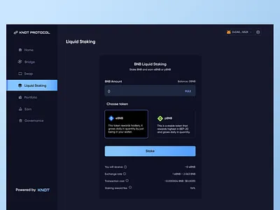 Blockchain - knot liquid staking blockchain crypto cryptocurrency defi defi protocol dex web3