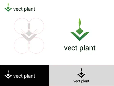 Vect Plant Logo Design brand brand identity branding creative logo forest logo garden logo leaf logo logo logo design minimalist logo nursery logo plant plant logo plant logo design tree logo v letter logo v logo vect plant vect plant logo vect plant logo design