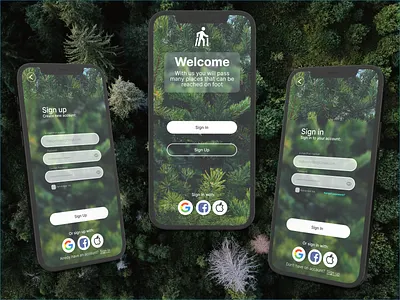 Sign in page 3d app design illustration ui ux vector