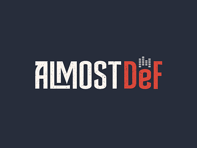 Almost Def Band Logo branding design logo modern