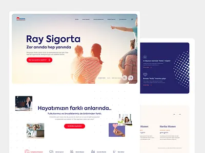 Ray Insurance website banking branding clean concept design finance fintech insurance interface microinteraction ui ux webdesign website