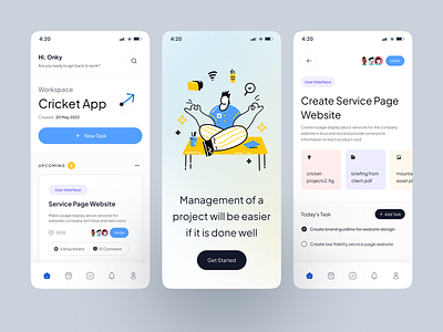 TaskPen - Project Management App apps ios mobile mobile app mobile design project project management task task management task manager ui design uidesign uiux userinterface ux design uxdesign