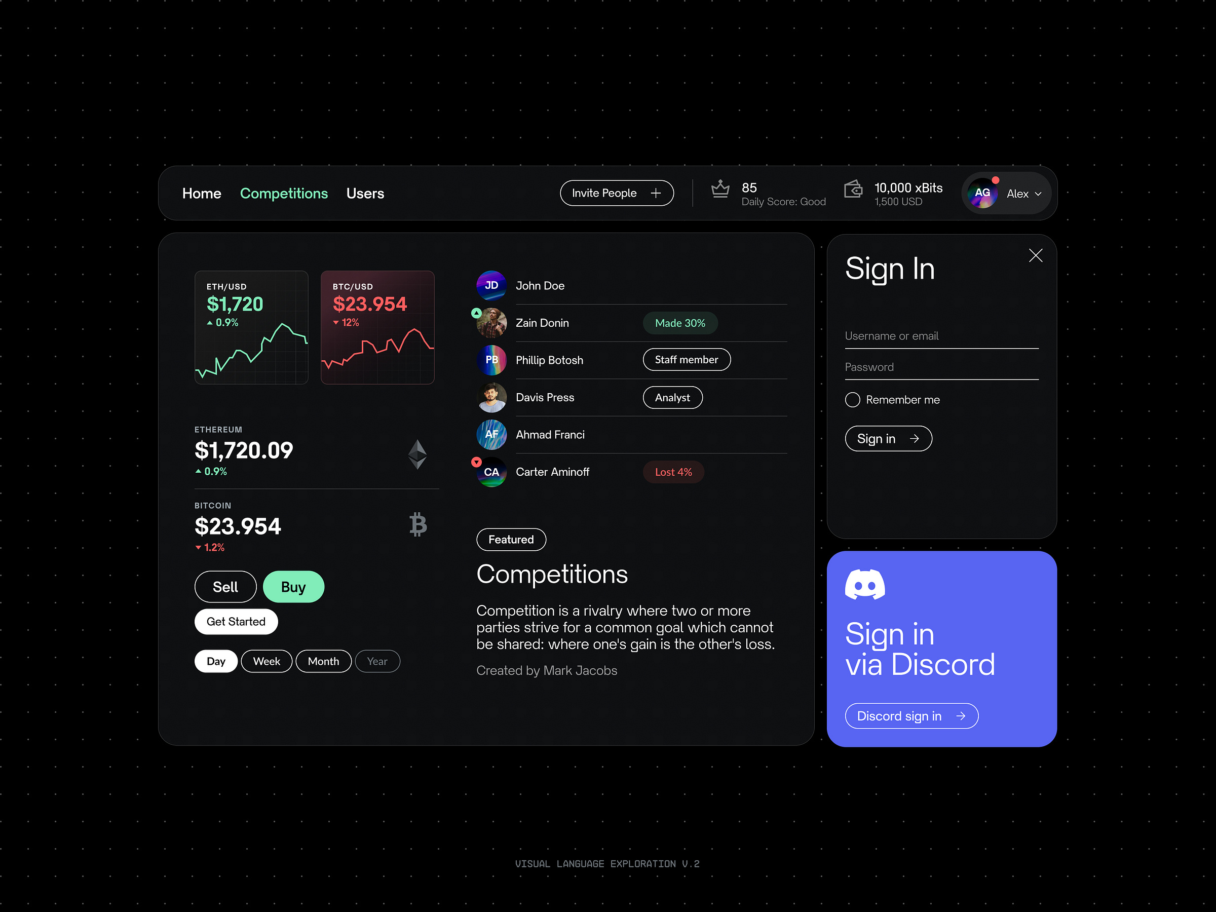Visual Design Language Explorations by Alex Gilev on Dribbble