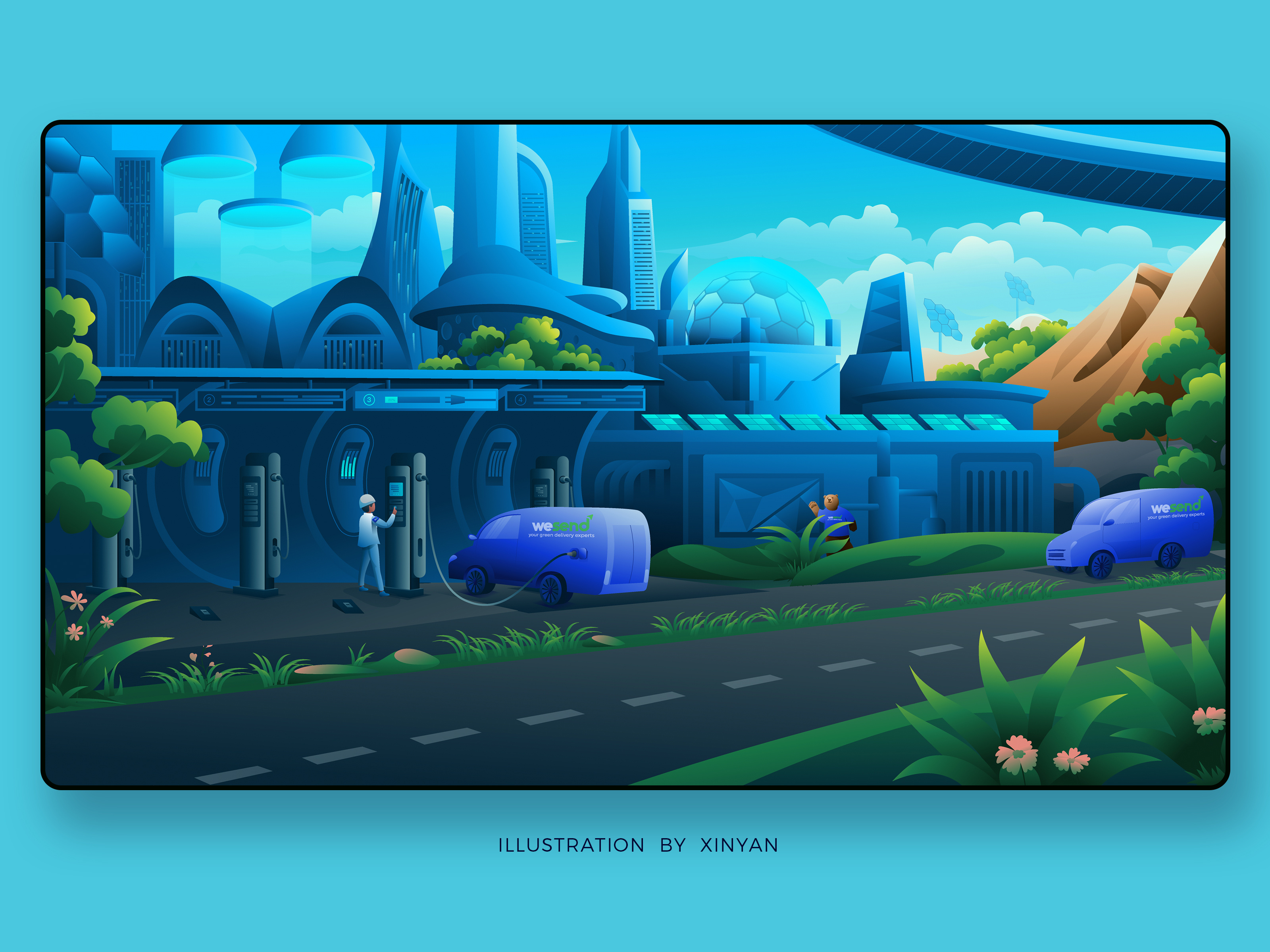 Example of Futuristic World & Narrative Art