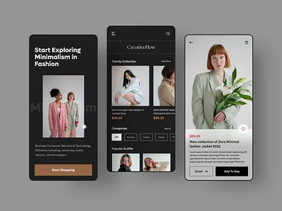 Fashion Mobile App Design app concept app designer app ui app ui ux design interaction interface ios minimal ui mobile app design mobile app development mobile ui sketch ui ui designer ui ux design uiux user experience user interface ux design