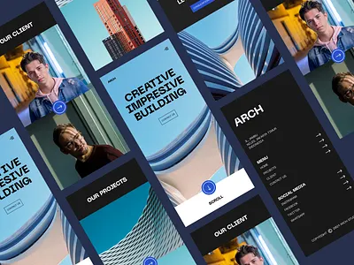 Arch Web Design app architecture design landing page minimalist modern ui user experience ux